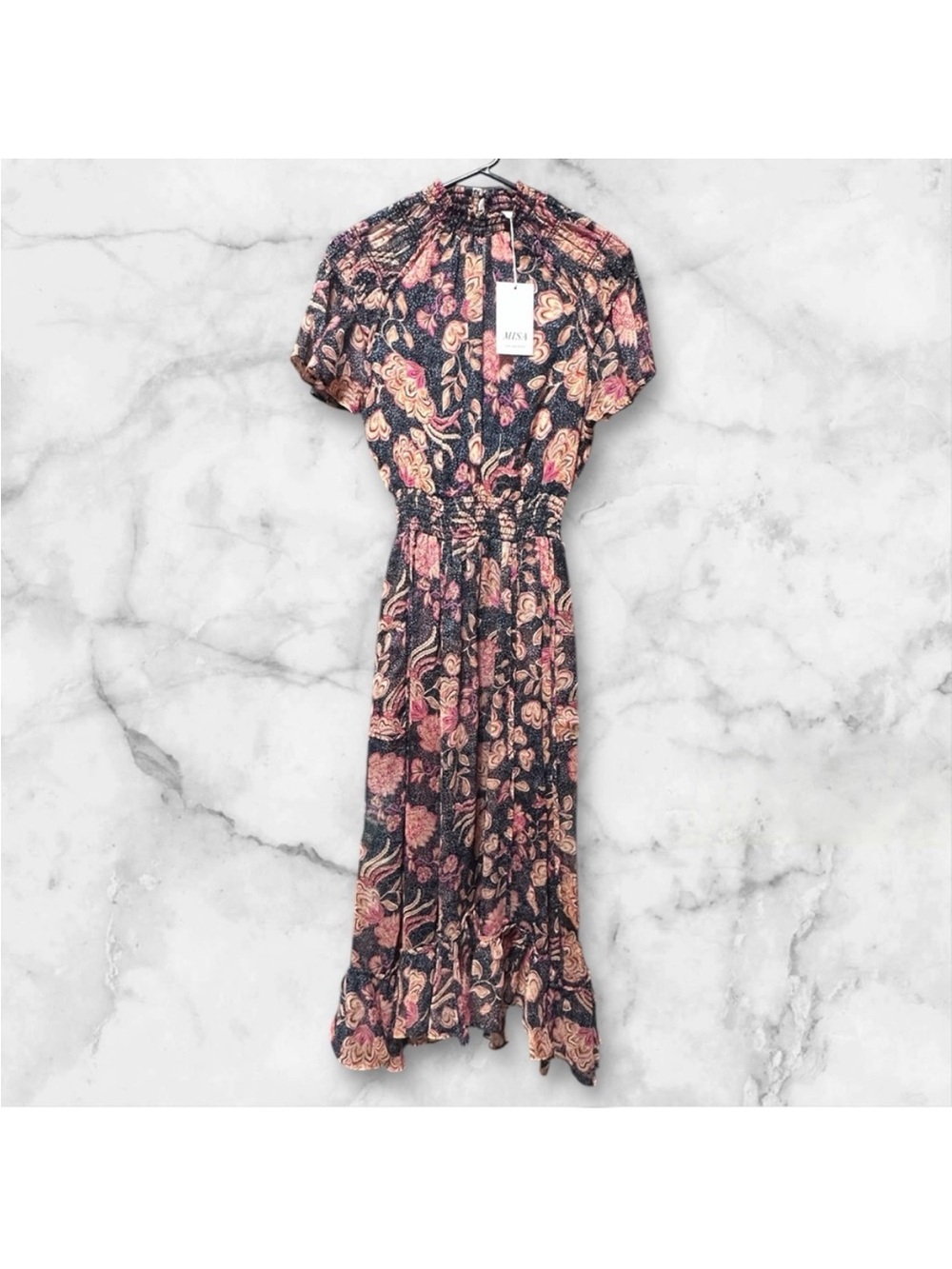 Misa Los Angeles Floral Ruffle Midi Dress - Picture 3 of 6